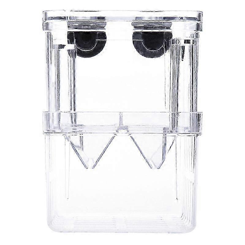 Fish Breeding Box, Acrylic Floating Fish Hatchery Isolation Box, Double Layer Fry Hatching