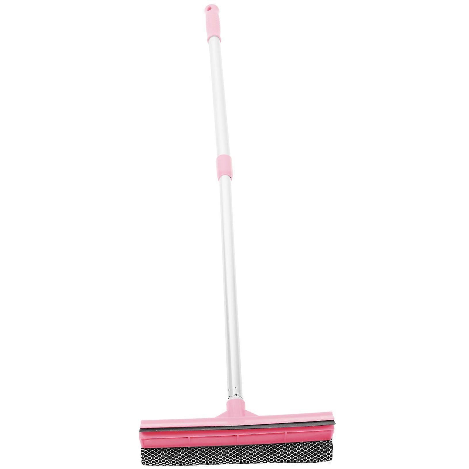 Double Sided Window Squeegee with Microfiber Scrubber, Extendable Handle Glass and Car Window Cleaner