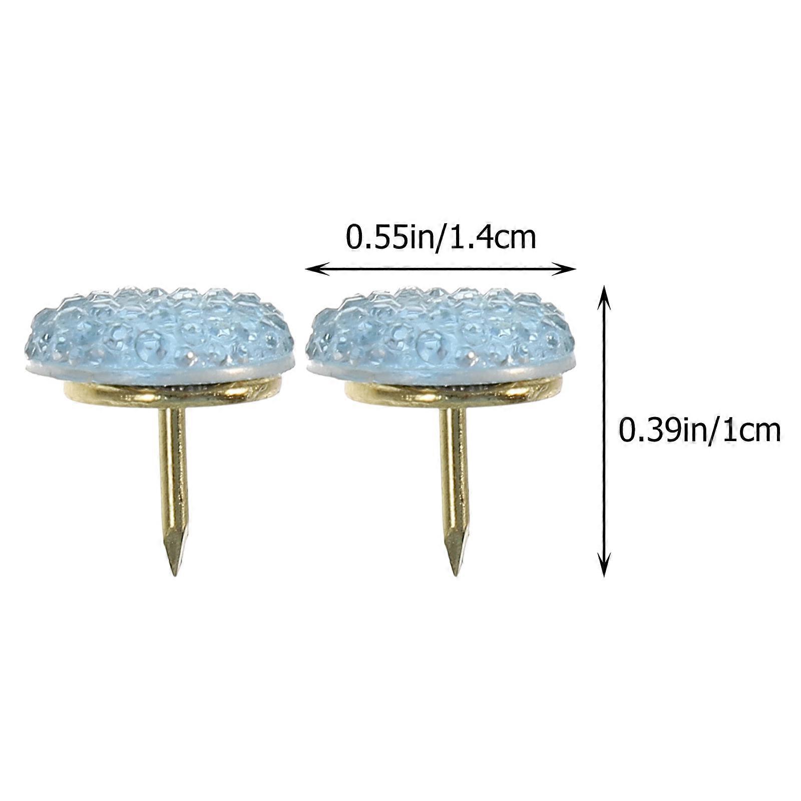 Thumb Tacks for Fixing 15Pcs Blue Compact Pushpins Multi-Functional