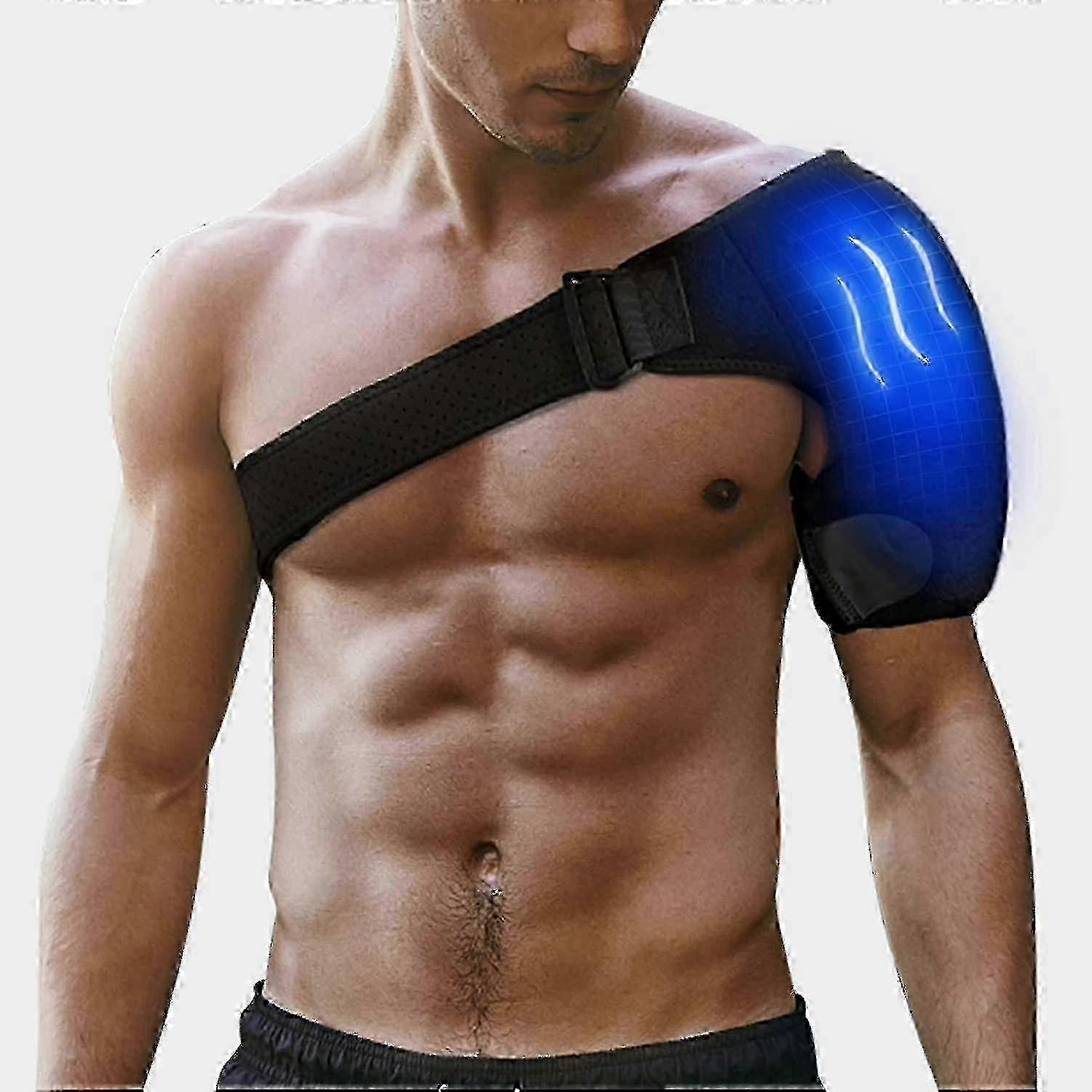 Shoulder Ice Pack Cold Therapy - Rotator Cuff Cold Therapy, Reusable Heating Cooling Compression Wrap
