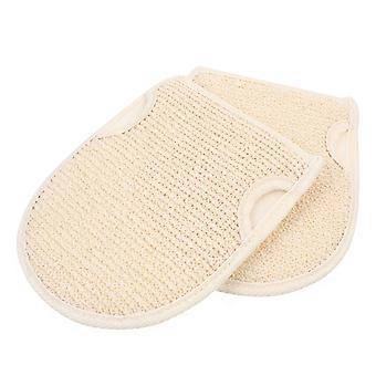 Shower Glove Exfoliating Bath Wipe for Bathing Use 2Pcs Dual-Sided Gloves