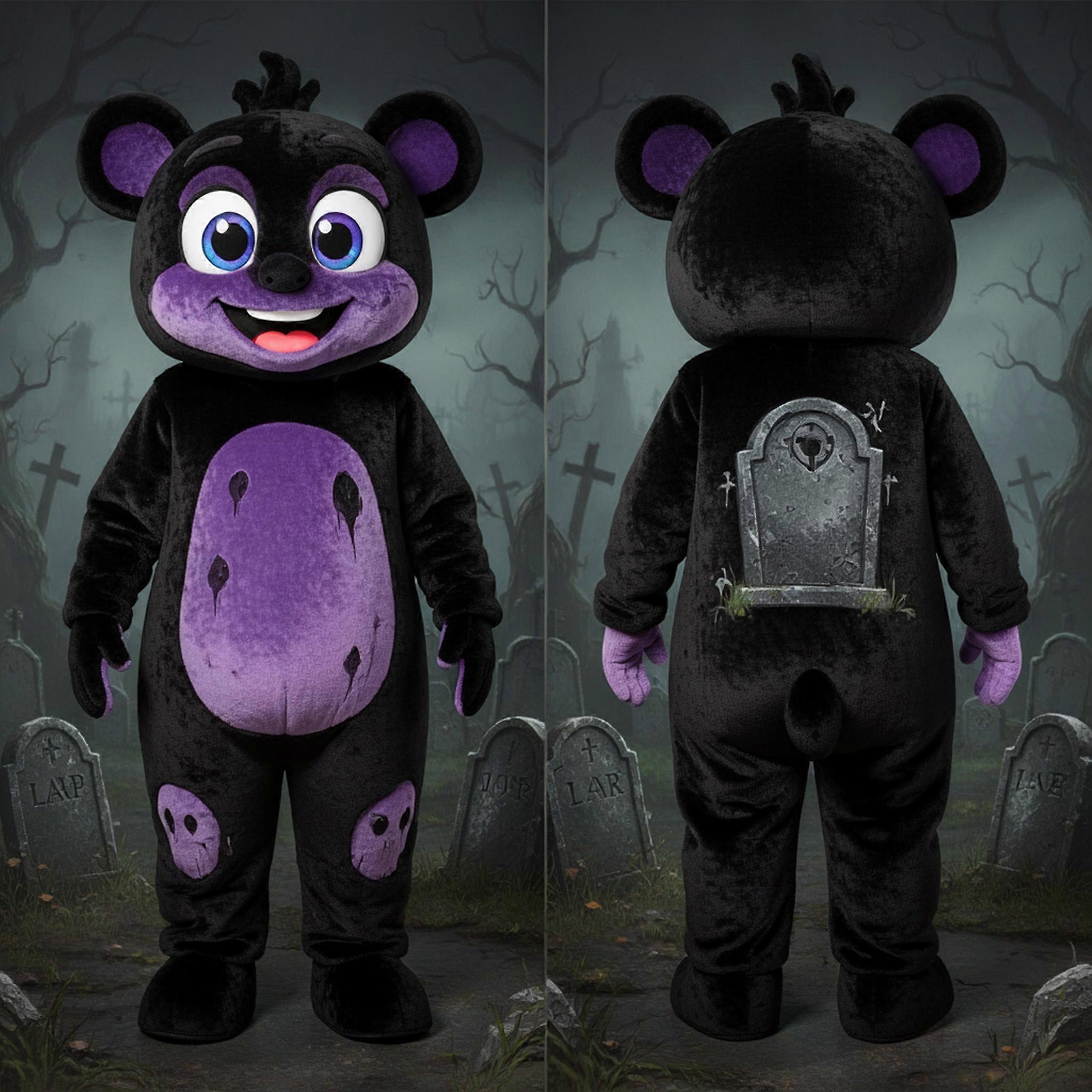 MASTICOT Ebony Black Rounded Graveyard Mascot