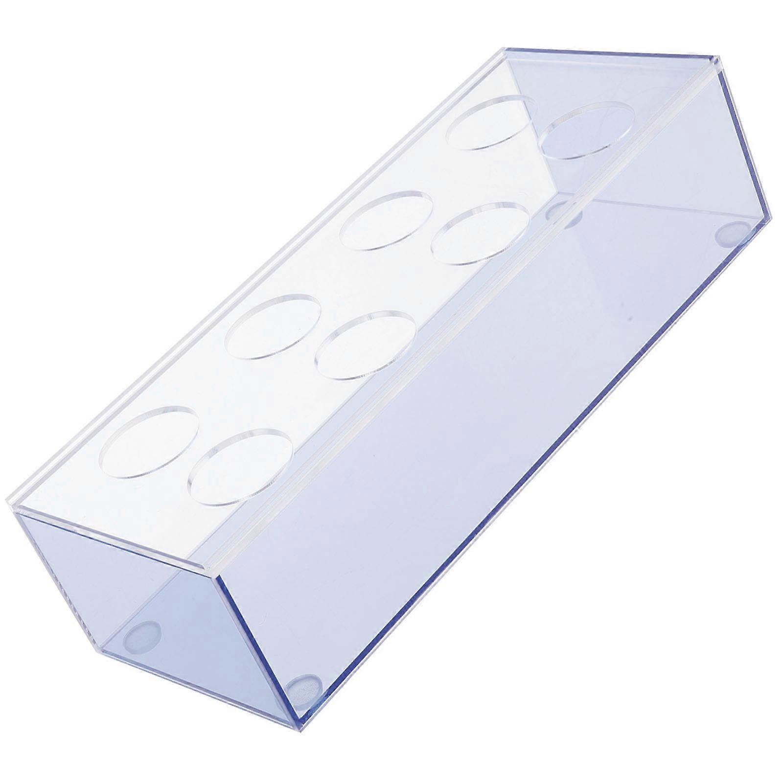 Rectangular Plastic Hydroponic Plants Vase for Storage Use 4Pcs