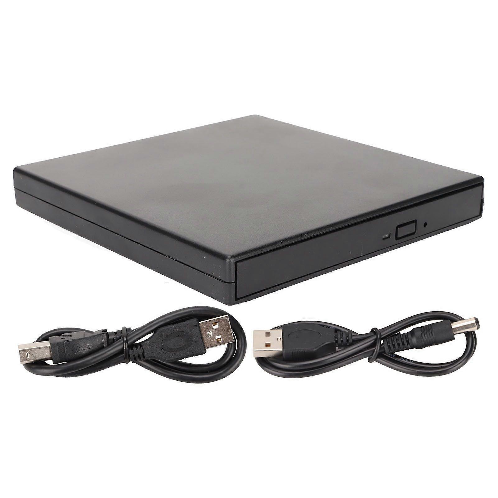 Portable USB External DVD Drive Compatible with Windows and Mac