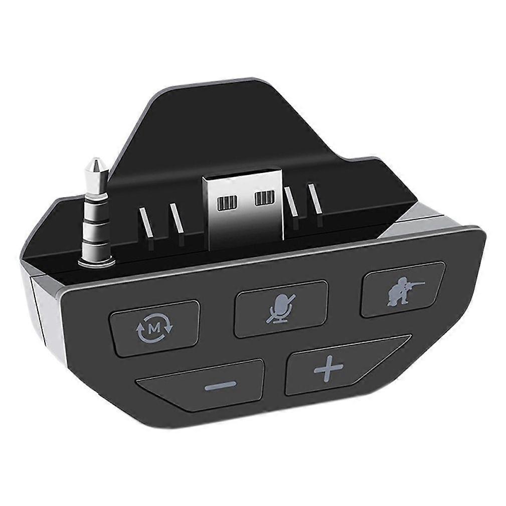 Stereo Headset Adapter for One Controller o Mic Headphone Converter for One Wireless Gamepad