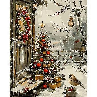 Christmas Tree House Bird Jigsaw Puzzle for Adults Winter Jigsaw Puzzle for Adultsing Art HAA440