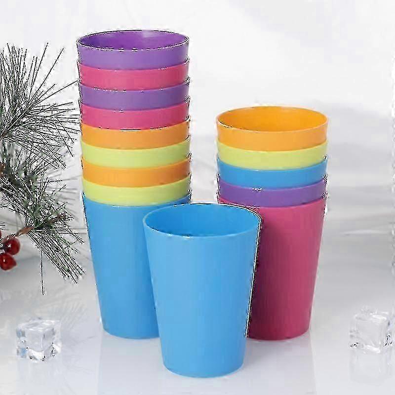 Plastic Drinking Cups Set 15pcs Reusable for Parties