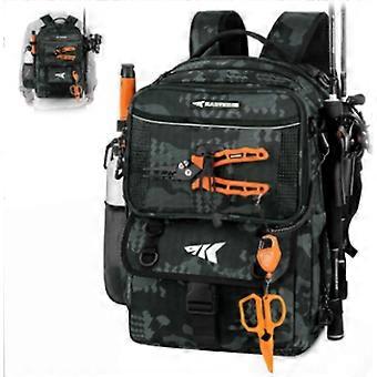 Sac à dos de pêche KastKing BaitSpace avec compartiment à appâts amovible, 2 porte-cannes et rangement pour matériel de pêche | Capacité : 50 L