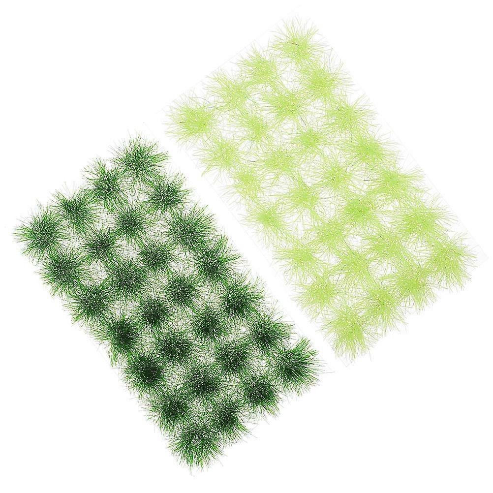 Plastic Grass Cluster Static Grass Tufts for Decor 10 Boxes Kit