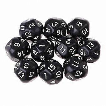 10-pack D16 polyhedrale dobbelstenen in blauw voor game- en rollenspelavonturen