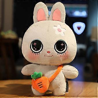 Rabbit Plush Toy with Big Eyes PP Cotton Cartoon Mini Animal Doll Home Office Bedroom Decoration