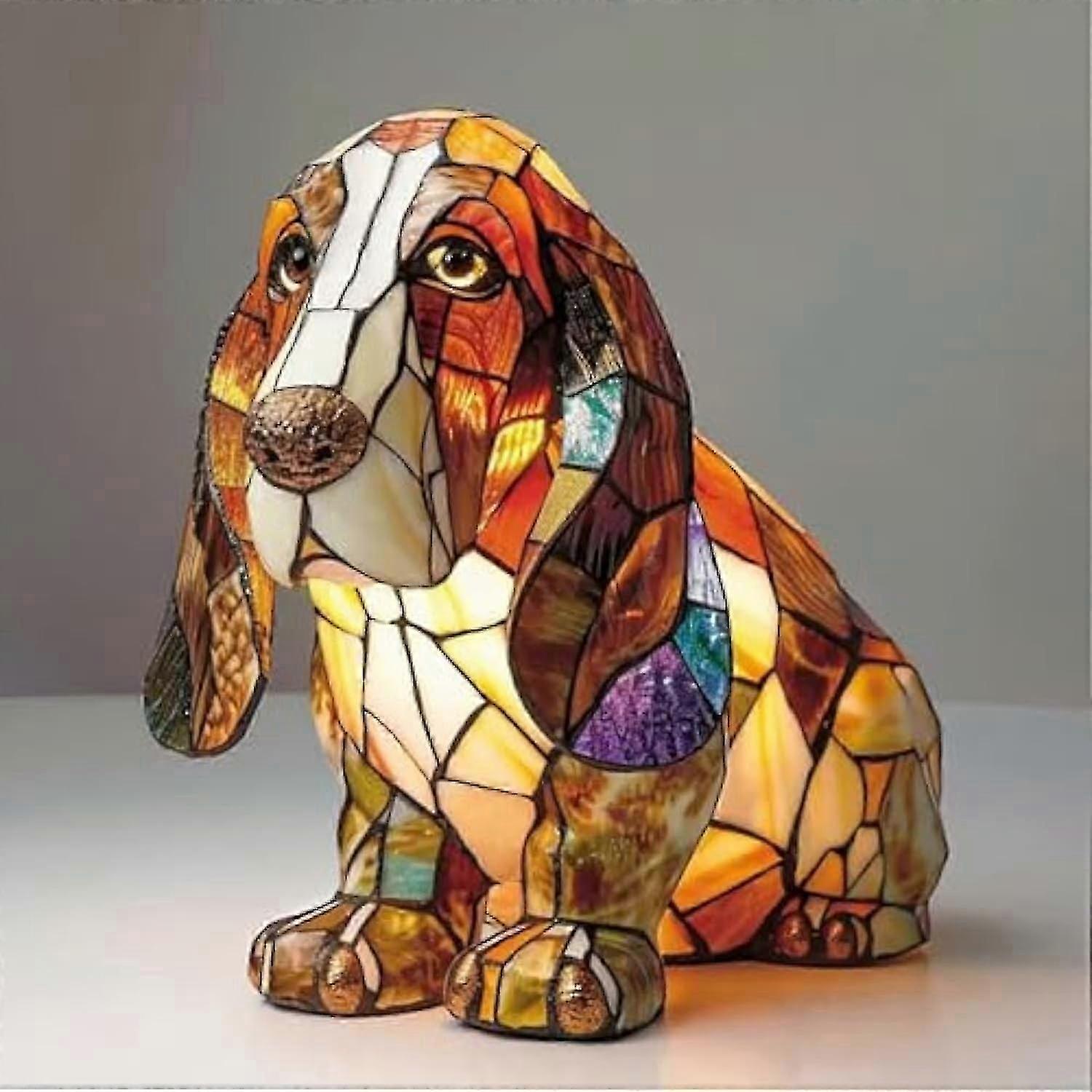 Resin Dog Breed Table Night Light