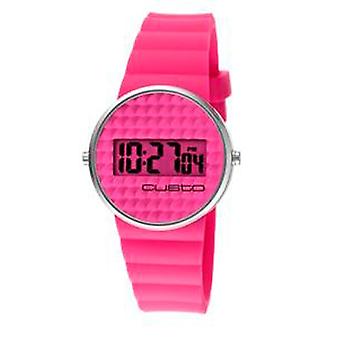 Watch custo dig.chewing gum fucsia watch for Women Digital Quartz with Rubber Bracelet CU046603