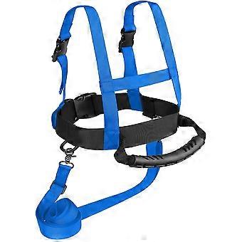 Kids Ski and Snowboard Training Harness with Removable Leash, Metal Connecting Ring, Easy Lift Handle, Adjustable for Beginner Skiing and Snowboarding