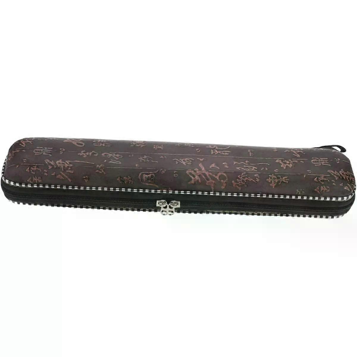 Bamboo Flute Storage Case 33cm Waterproof Pu Leather