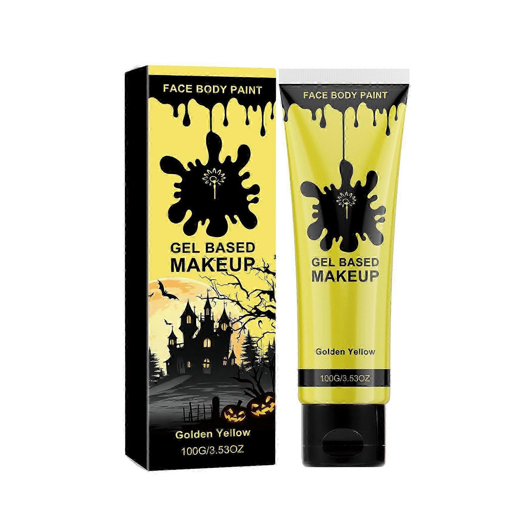 Smooth Vibrant Yellow Face And Body Paint