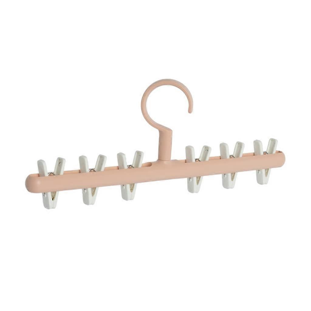 Dual-Use Foldable Rack with 360° Rotating Clips
