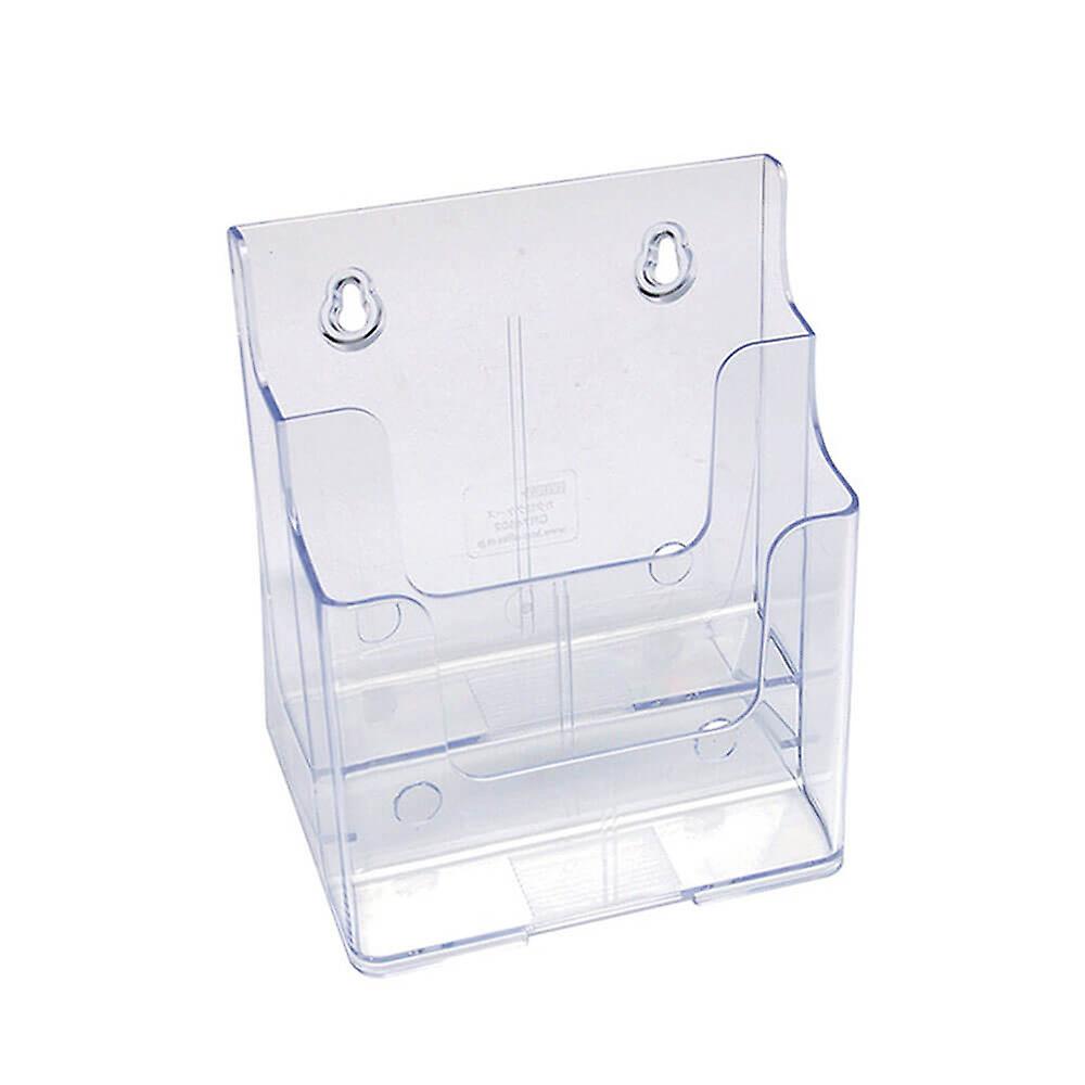 Deflecto Attractive Curved Designed 2 Pocket 2 Tier Clear Brochure Holder A5