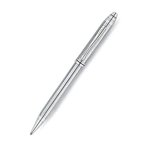 BALLPOINT Cross Townsend 光泽镀铬圆珠笔装在豪华礼盒中