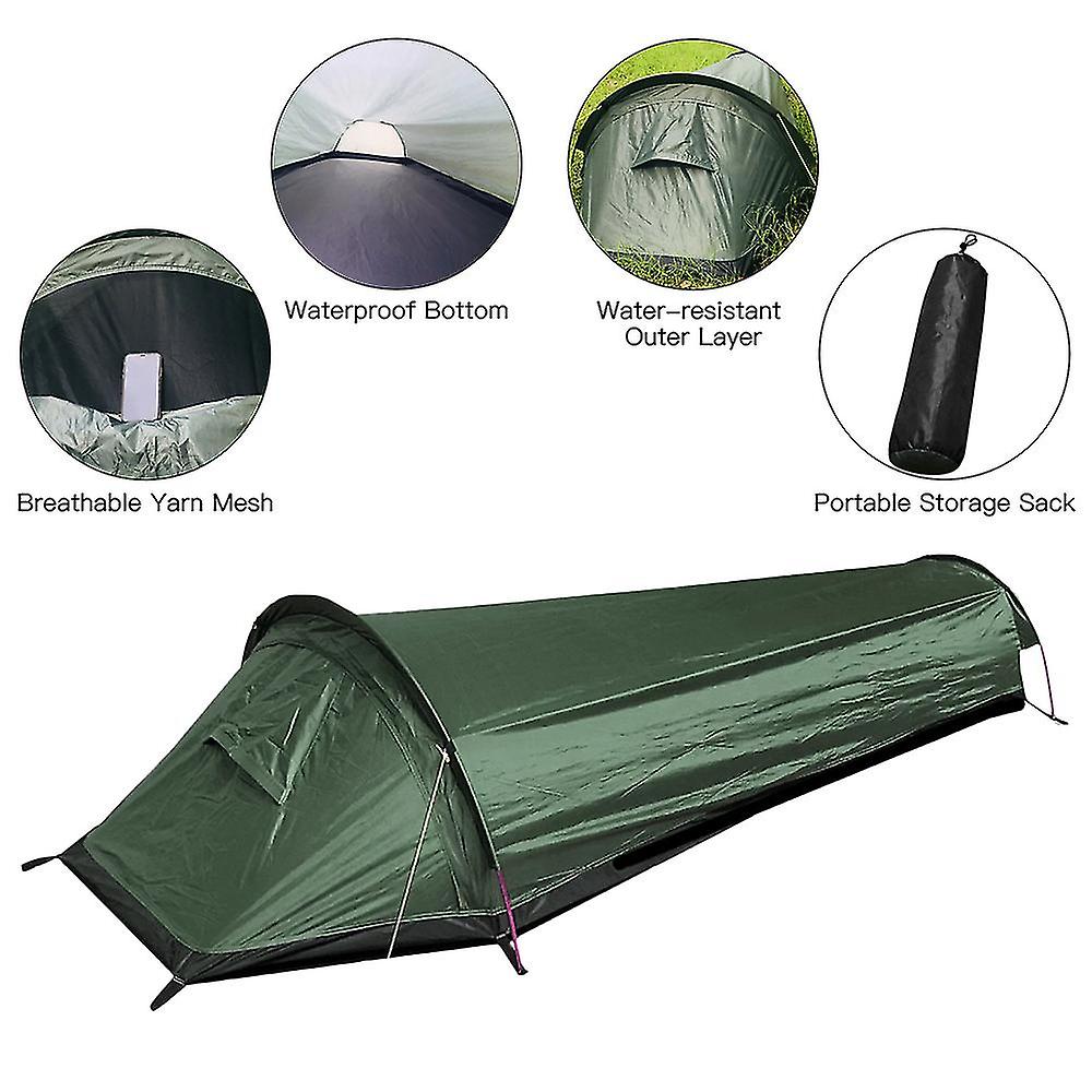 Ultra Hafif Çadır Sırt Çantalı Çadır Açık Kamp Uyku Tulumları Çadır Hafif Tek Kişilik Bivvy Bagtent
