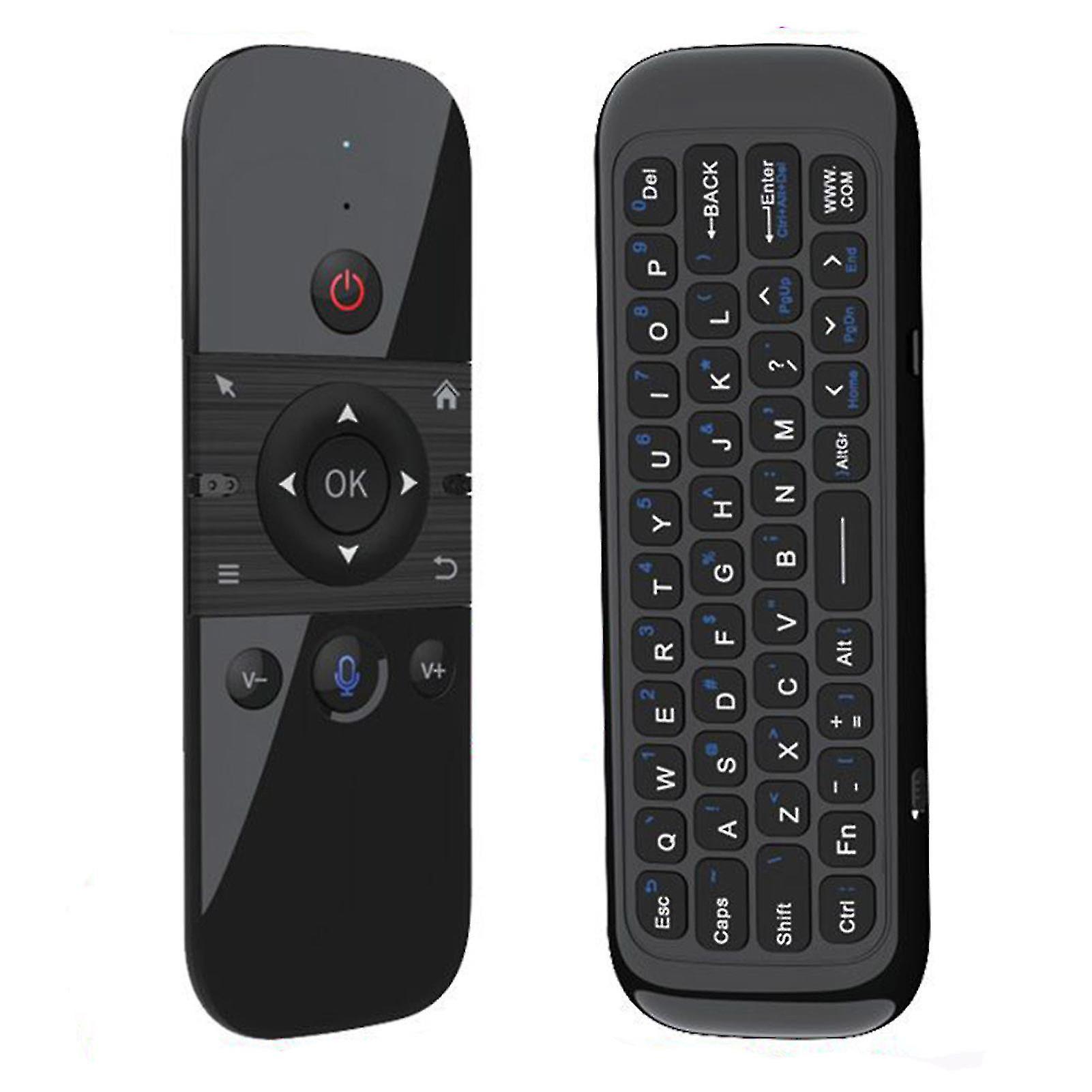 Klavyeli Hava Fare Uzaktan Kumandası 2.4ghz Rf Çok Fonksiyonlu Öğrenme Android Tv Kutusu ile Uyumlu Ses Kontrolü ile Hava Kontrolü