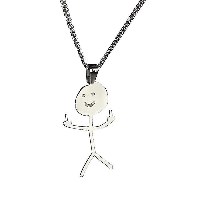 Stainless Steel Clavicle Graffiti Villain Girlfriends Funny Character Choker