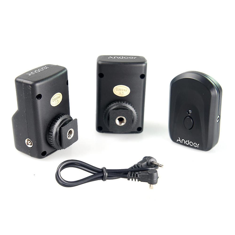 4 Ch Wireless Remote Flash Trigger Universale 1 Trasmettitore 2 Ricevitori