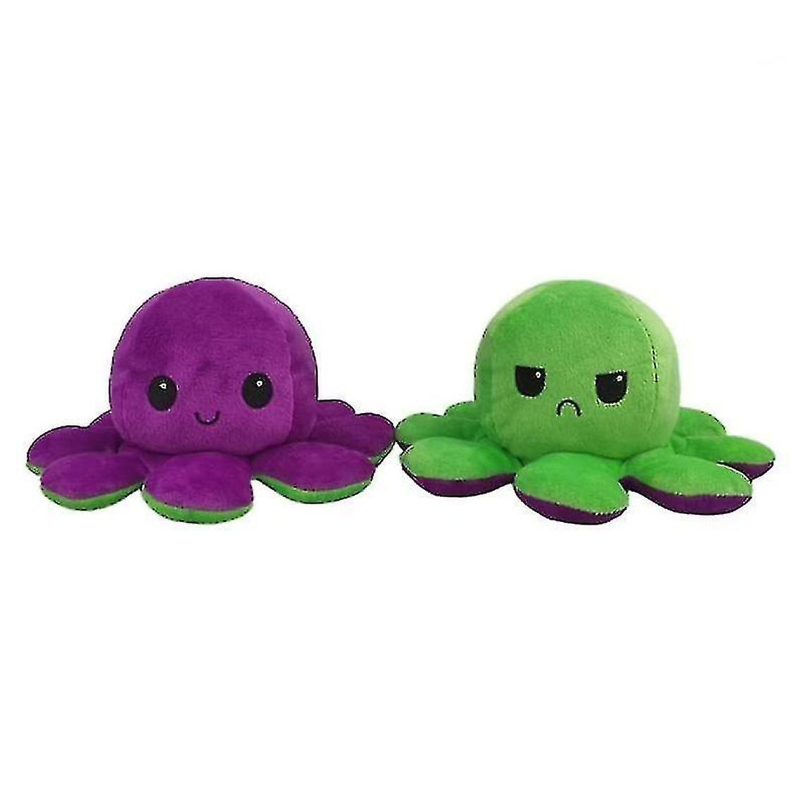 Double Flip Double Sided, Soft / Green Reversible Stuffed Animals