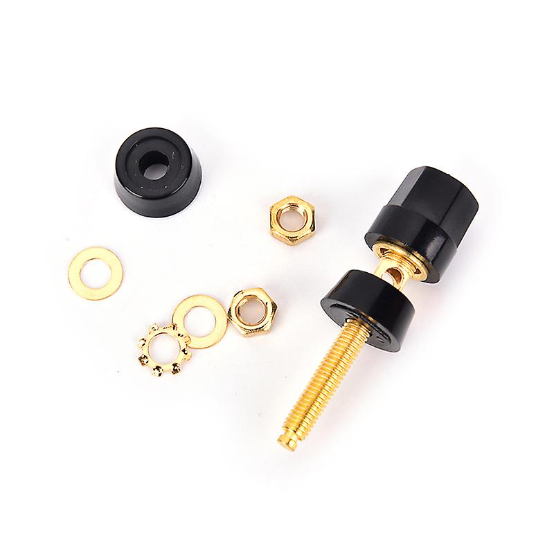 2pcs/set Connector Amplifier Terminal Binding Post Banana Speaker Plug Jack