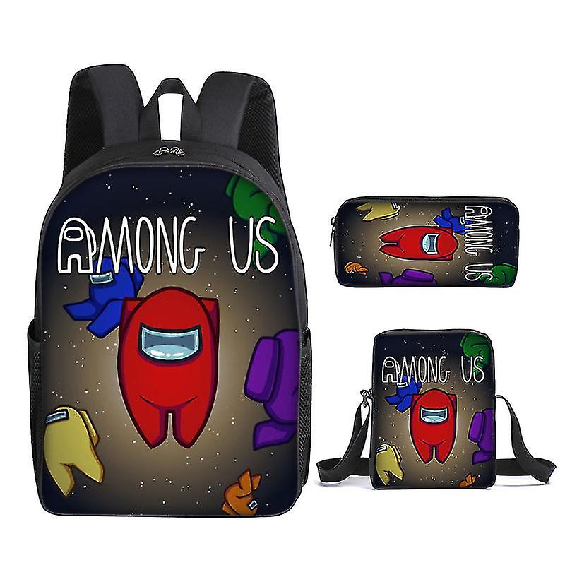 Among Us Visor Backpack Kids Rucksack Crewmate Back School Bag.