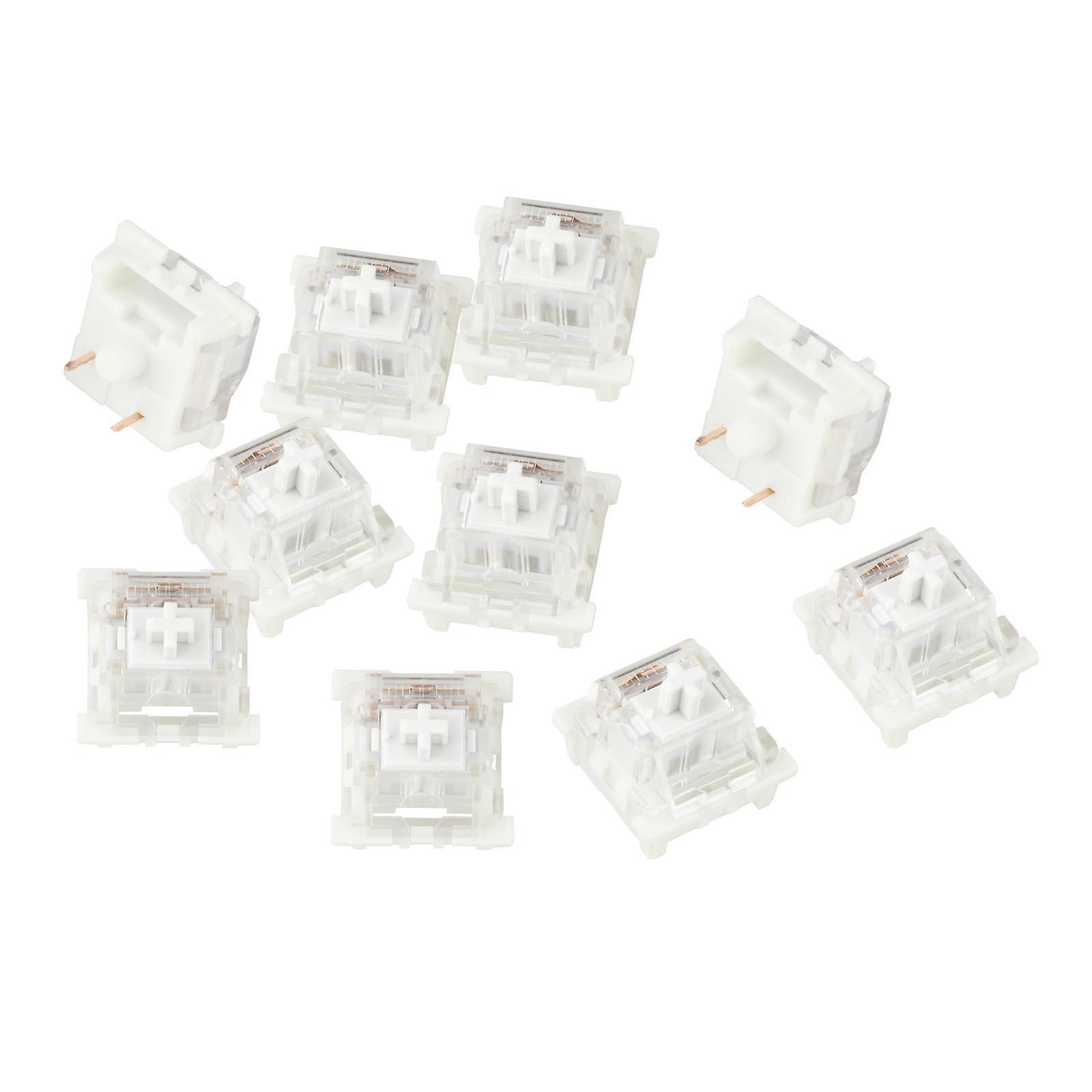 3Pin Mechanical Keyboard Switches RGB LED SMD Gaming for Keyboard Beginner Silent White