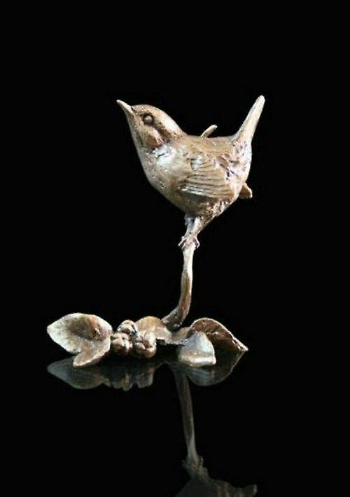 Wren Bronze Miniature Sculptures & Statues