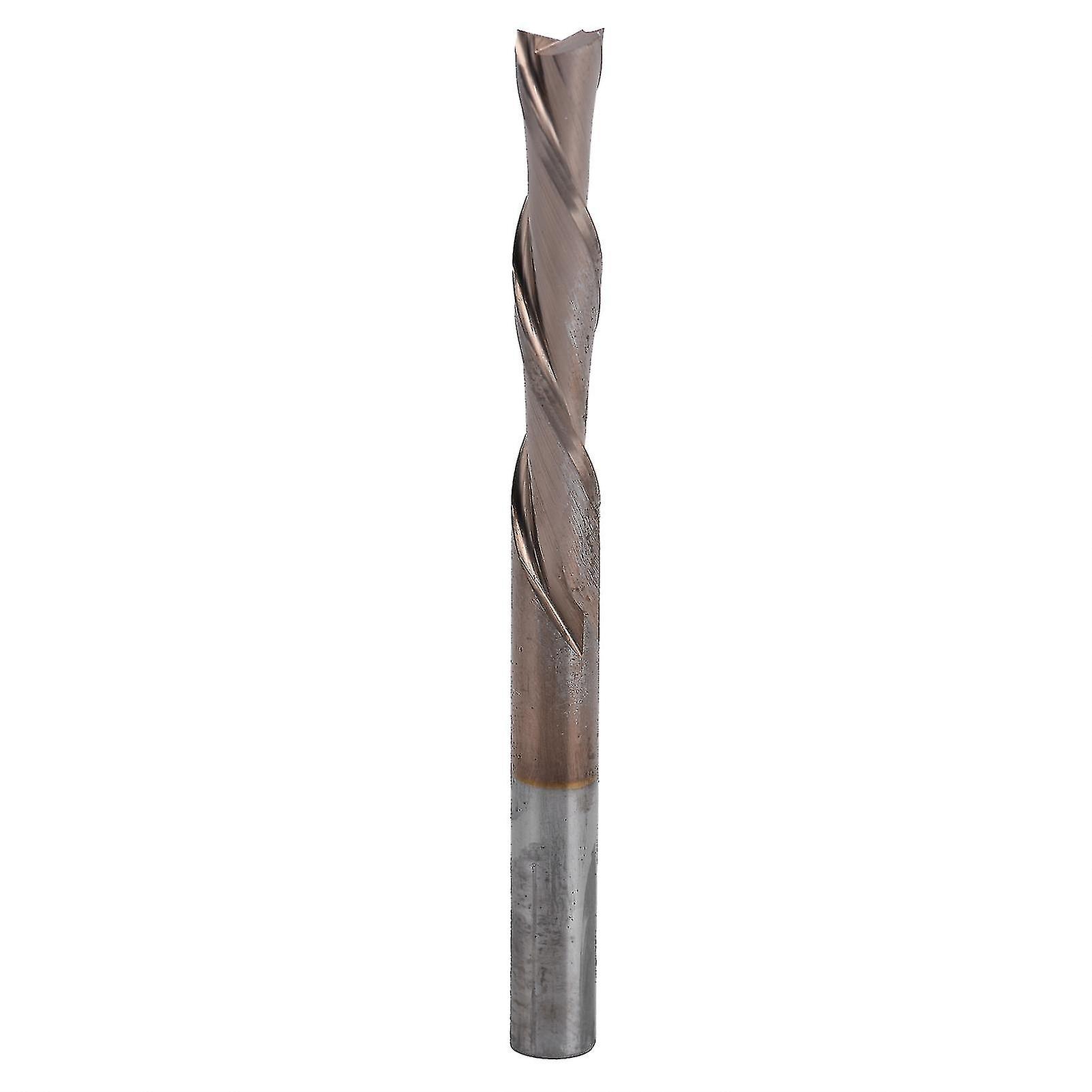 Mill Cutter Tungsten Steel Cnc Router Bits Double Flute Milling Cutter For Nylon Resin Abs Acrylic Pvc Processing6x6x32x70mm