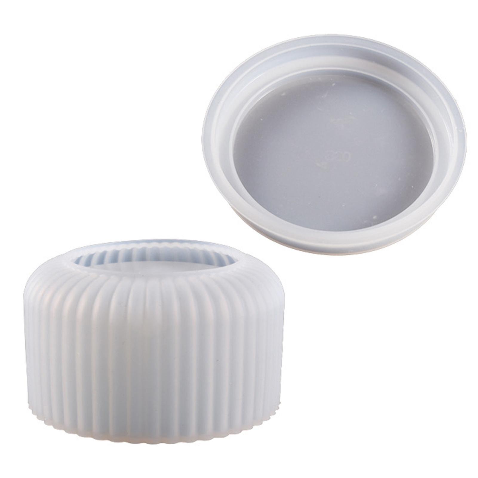 1 Set Casting Mold High Flexibility Easy Release Heat-proof Bendable Tear-resistant Smooth/stripe Surface Labor-saving Storage Bottle Mold Home