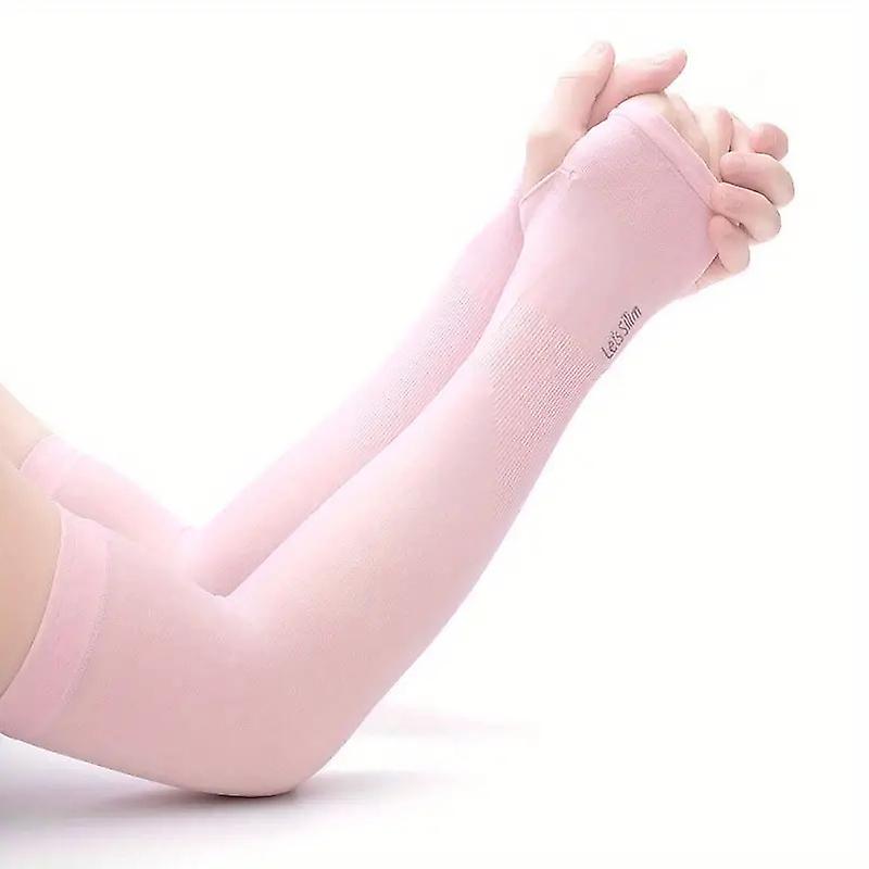 Stay Protected And Stylish Outdoors With 1 Pair Of Summer Sun Screen Sleeves - Unisex Assorted Colors Stretchy And Soft Fabric