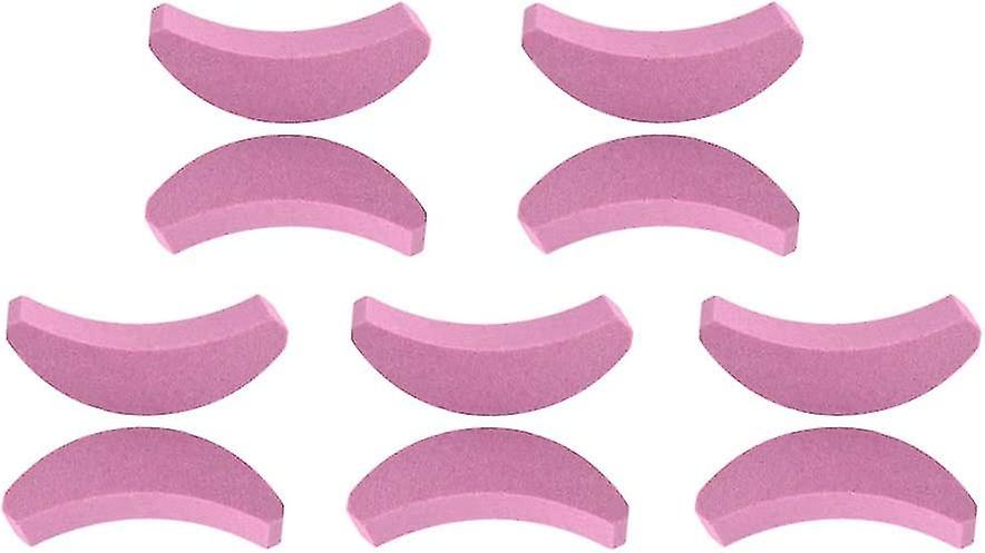 10 Pcs Pink Crescent Shaped Chain Stone, Portable Chainsaw Blade Sharpener Accessories
