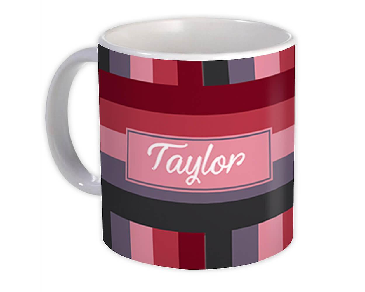 Gift Mug: Vibrant Abstract Stripes For