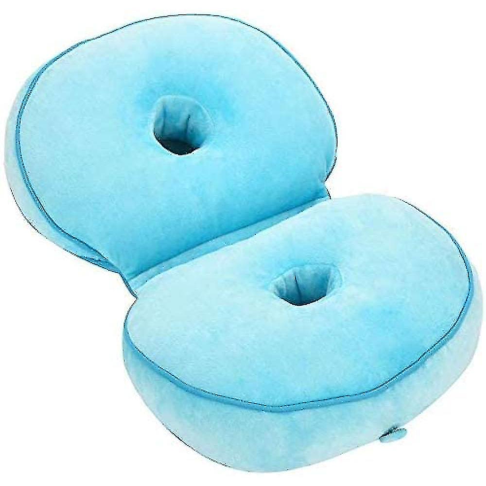 Dual Comfort Cushion Lift Hips Up Seat Cushion(blue)