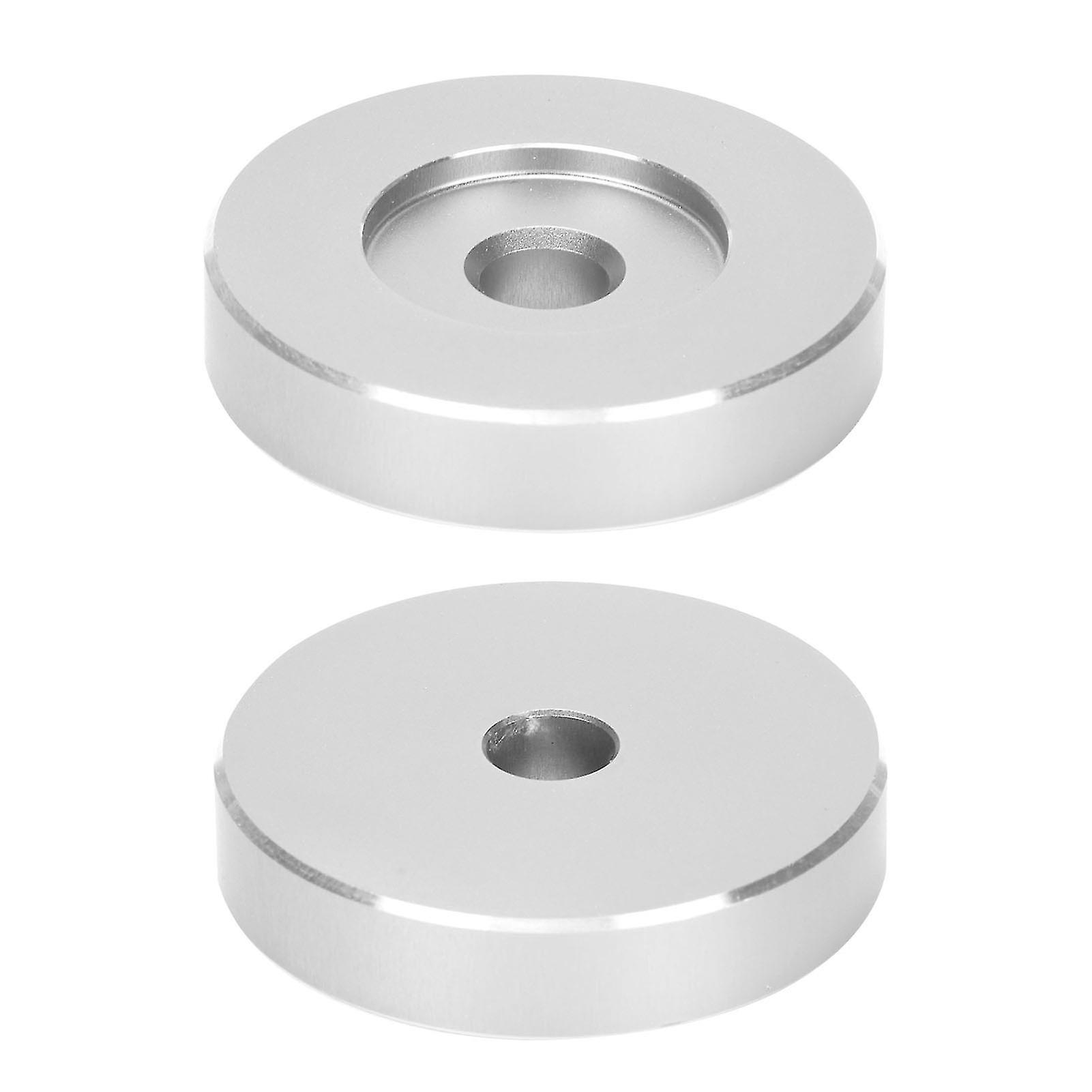 45 RPM Record Turntable Adapter Large Hole Conversion Sheet Vinyl Black Clamp Adapter for Most Big Hole RecordsSilver