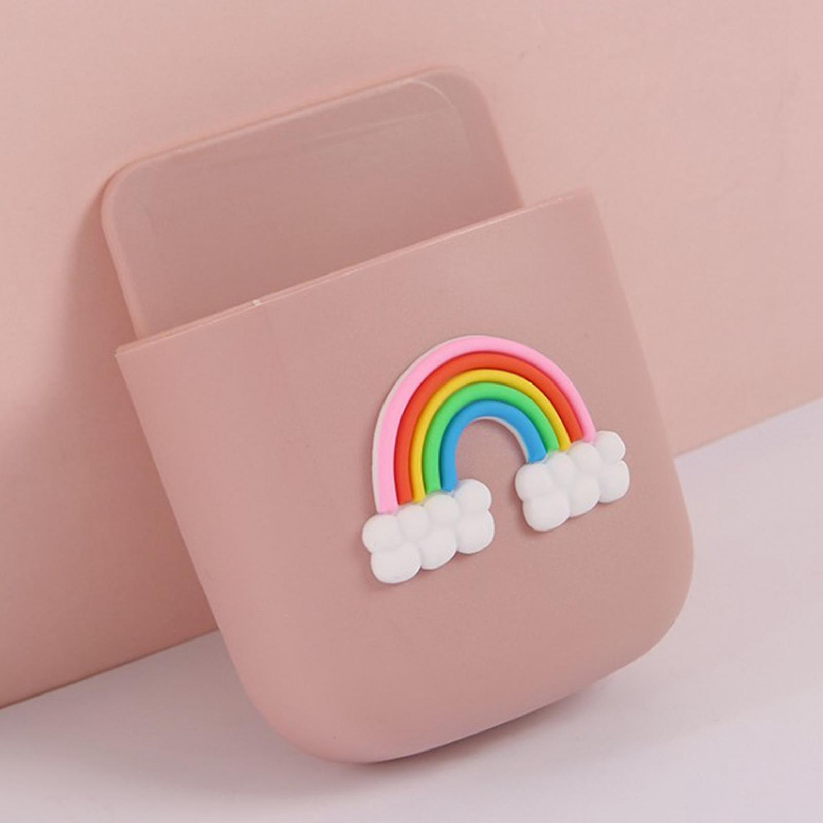 Rainbow Remote Control Holder Wall Mount Organizer 60g ABS