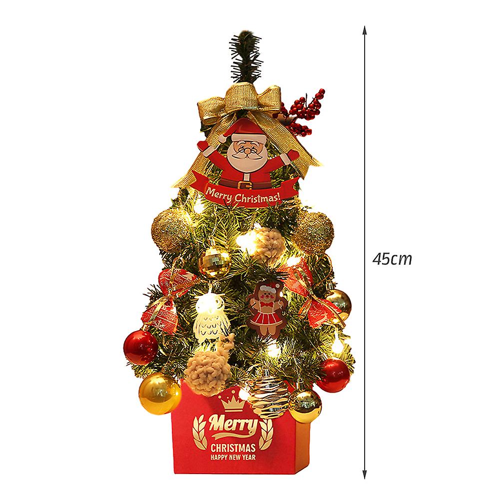 Cute Simulation Red/Gold Decor Christmas Tree Ornament Charming Party Decorative Props for Bedroom Home
