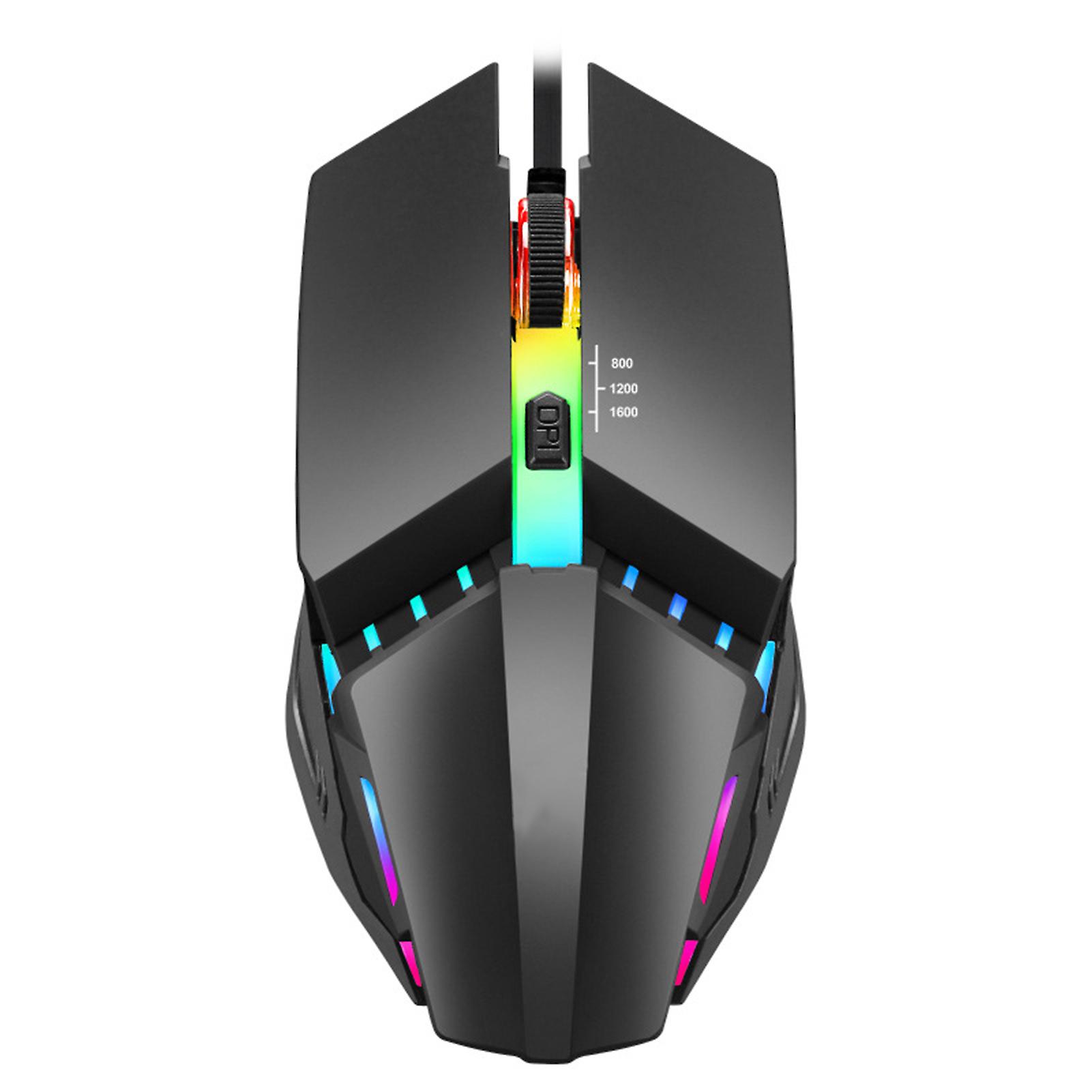 K3 Wired Mouse USB Powered Colorful Lighting Optical Engine High Sensitivity Gaming Mouse for E-sports