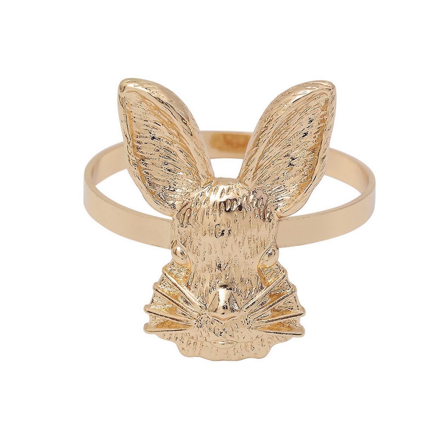 Napkin Ring Creative Shape Rust-proof Vivid Color Corrosion Resistant Smooth Edge Decorative Alloy