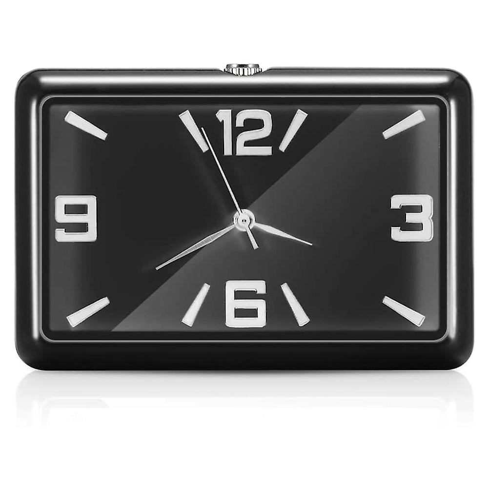 Mini Car Clock Digital Stick On Auto Dashboard Watch Internal Adhesive Car Accessories Ornament Gift