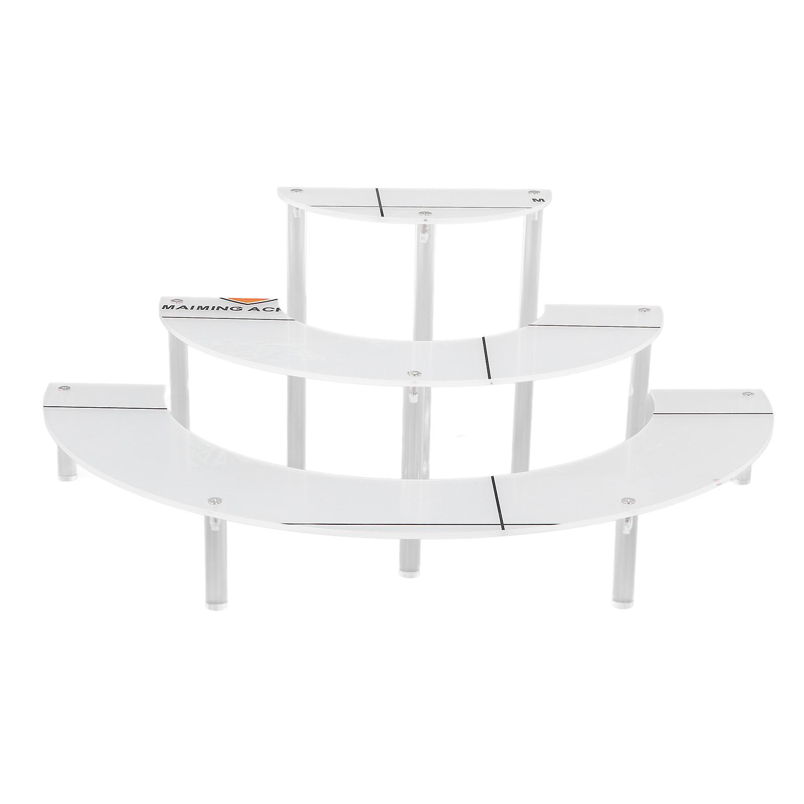 Acrylic Display Stand Transparent 3 Tiered Product Food Dessert Stand Round Display Riser Detachable Display Shelf for Home Restaurant Office Store