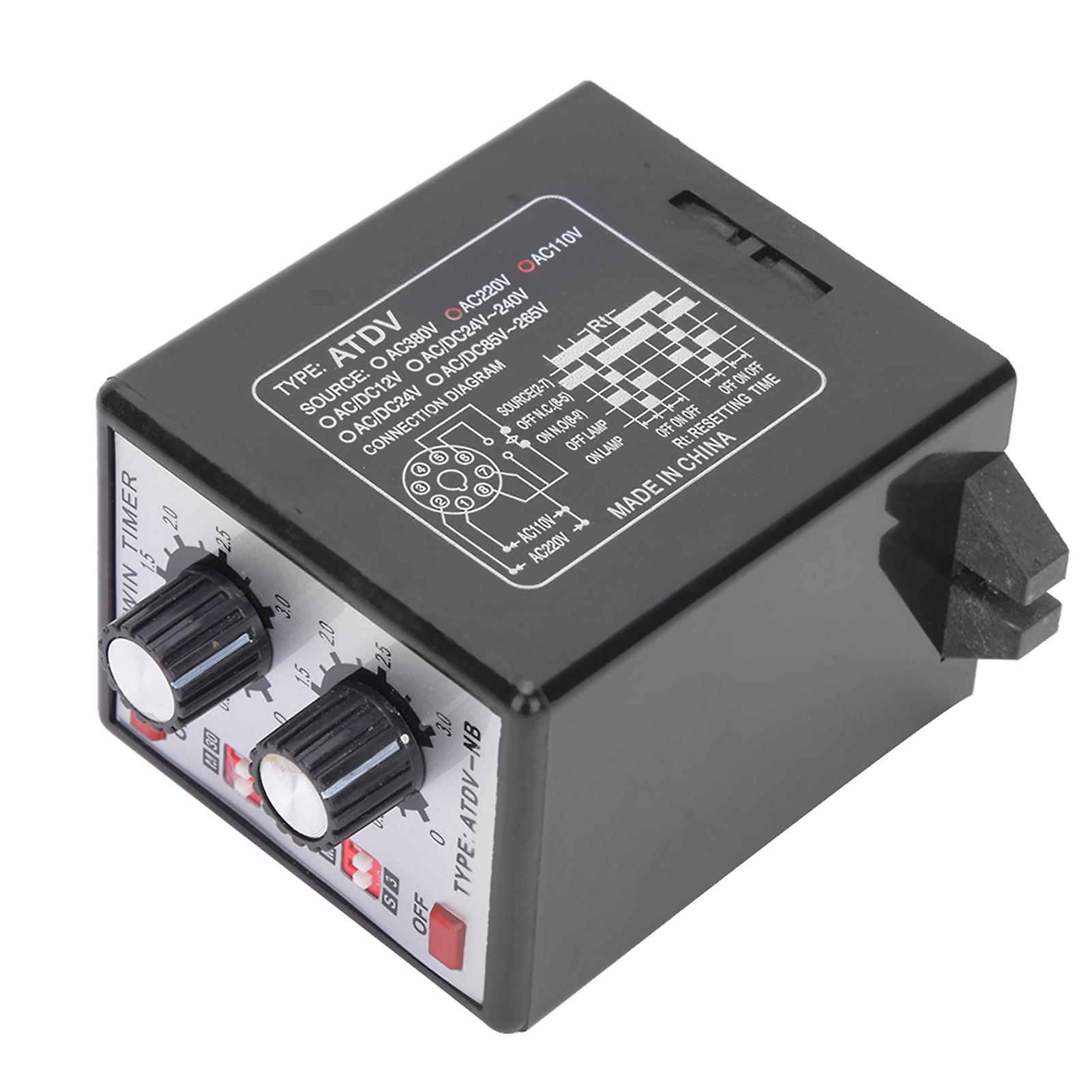 Knob Control Time Switch Relay On Off Timer Relay MultiSection ATDVNB AC110v 220V