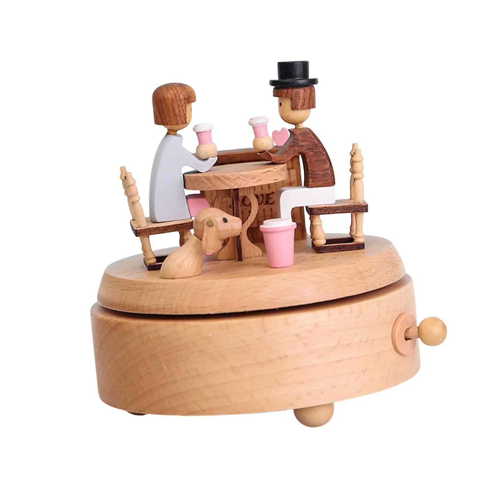 Classical Windup Musical Boxes Accessory for Family Collectible Desktop