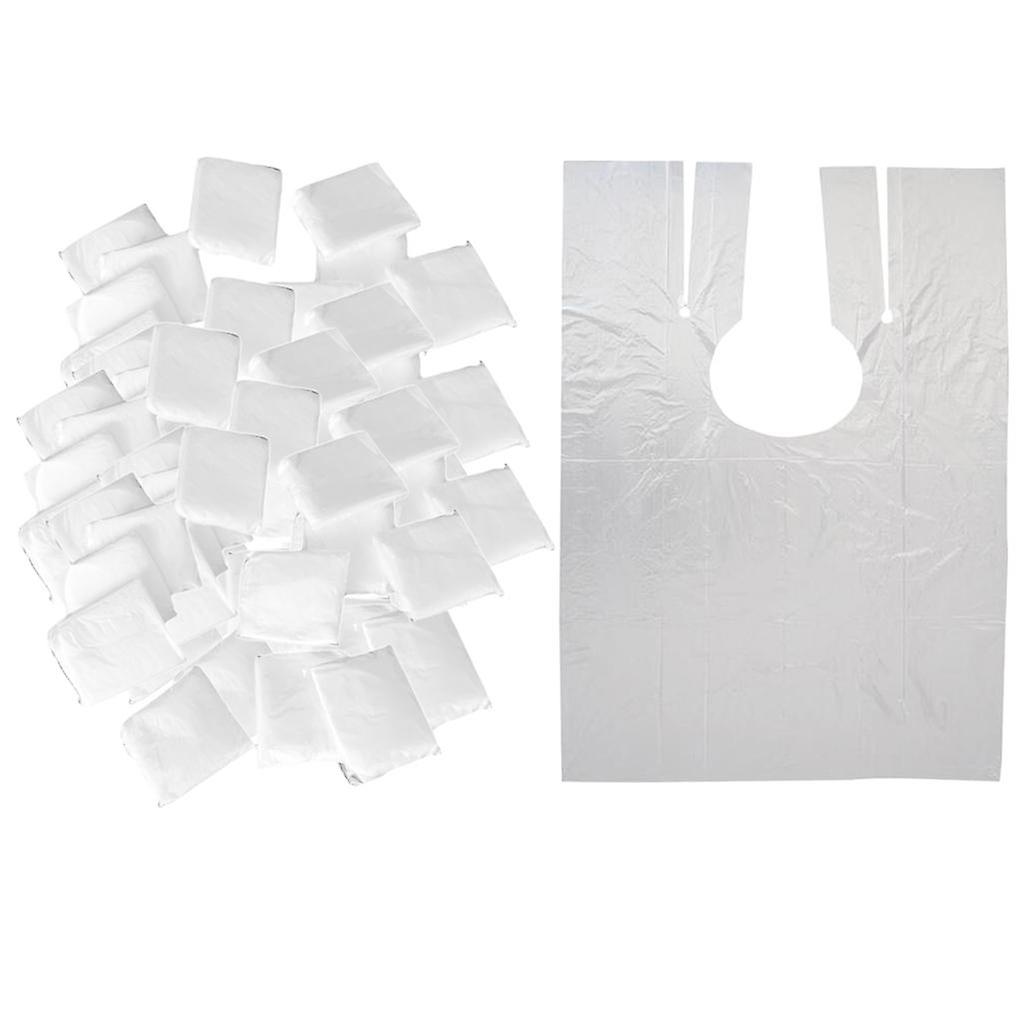 100pcs使い捨てヘアカットケープサロンガウン理髪店ケープガウン布