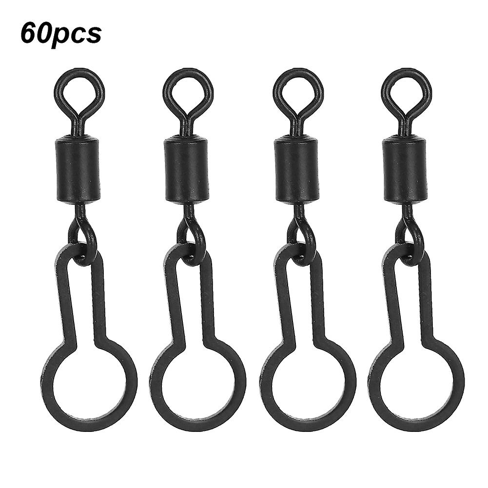 60pcs 2.8cm/1.1in Carp Fishing Terminal Tackle for Connecting PVA Mesh Bag Fishing Accessories Terminal Tackle