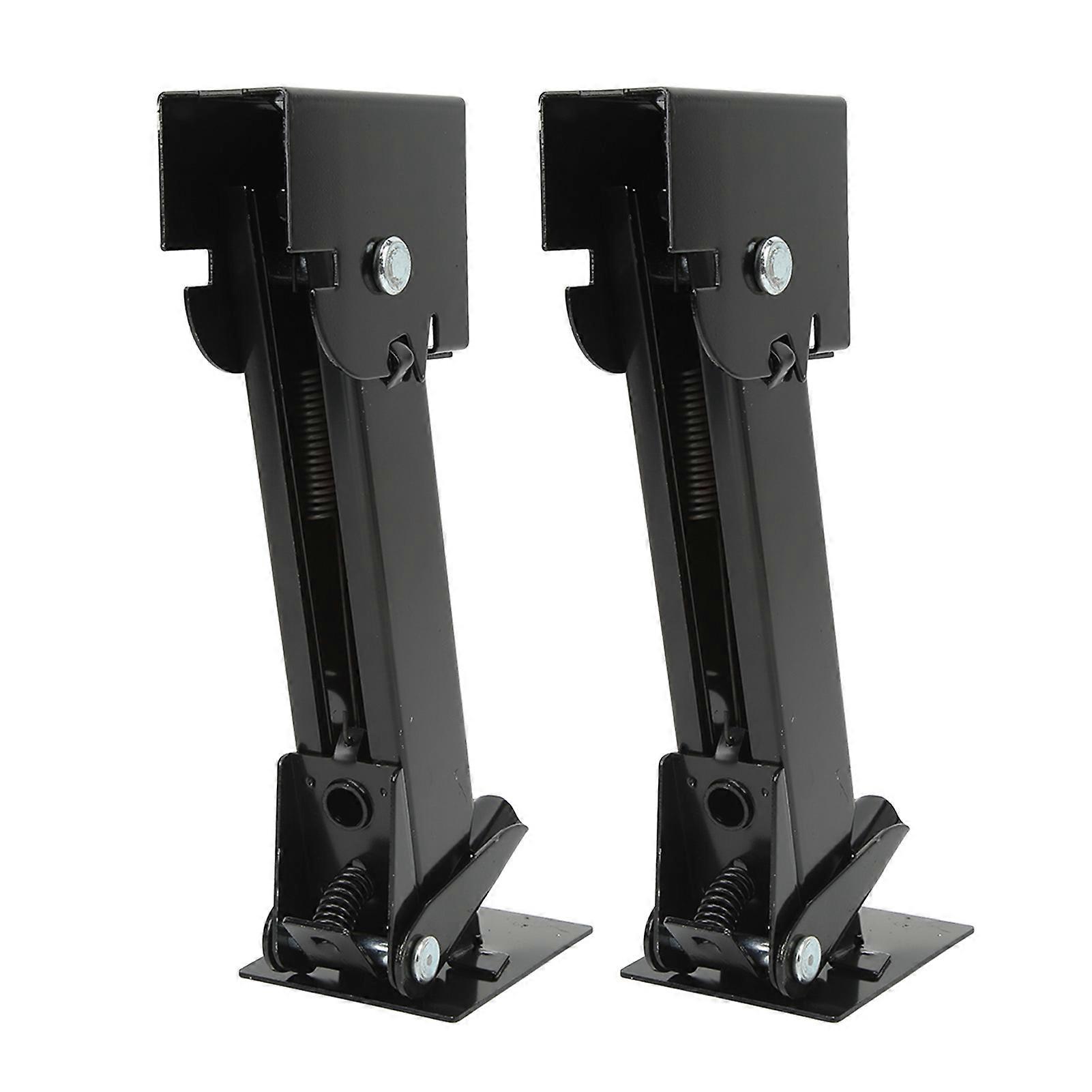 2PCS Stabilizer Jack Iron 650lb Support 1000lb Lifting Capacity Telescoping Adjustable Swing Down Outriggers
